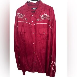 Red Western Shirt